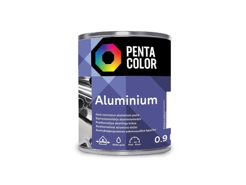Pentacolor ALUMINIUM maling ALIUINIUM 0,9 L