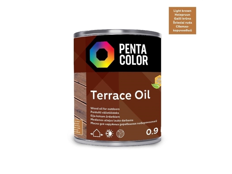 Pentacolor terrasseolie til terrassen med tung terrasseolie