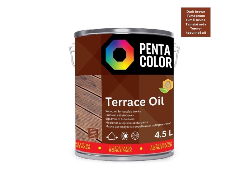 Pentacolor olie til terrasse med tung terrasse OI