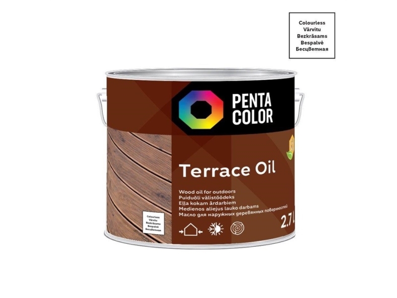 Pentacolor olie til terrasse med tung terrasse OI