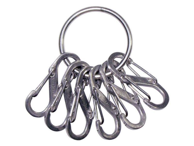 Nite Ize Keyring, Schlüsselkarabinerhaken, Edelstahl, Edelstahl, 22 G