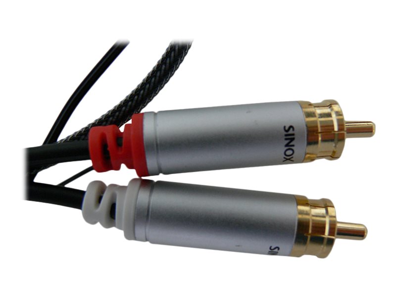 Sinox She42015h, 1.5 M, 2 X Rca, 2X Rca, Male, Male, Black, Grey
