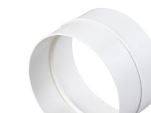 Duka Samlemuffe Ø100mm - Hvid Plast Til Samling Af Hvide Ventilationsrør.