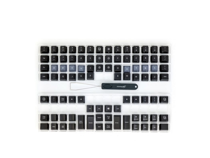 Kinesis Dvorak Keycap Sæt. 92 Keycaps