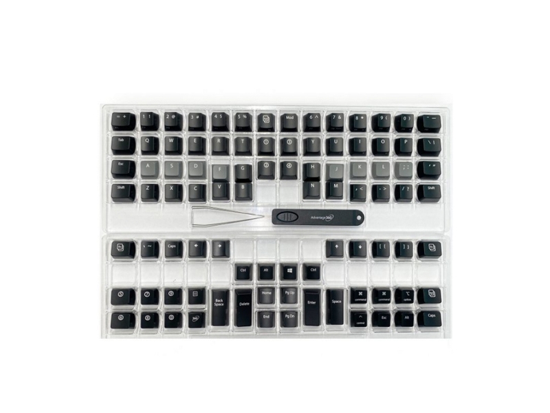 Kinesis Blank Nr Legends Keycap Sæt. 76 Keycaps