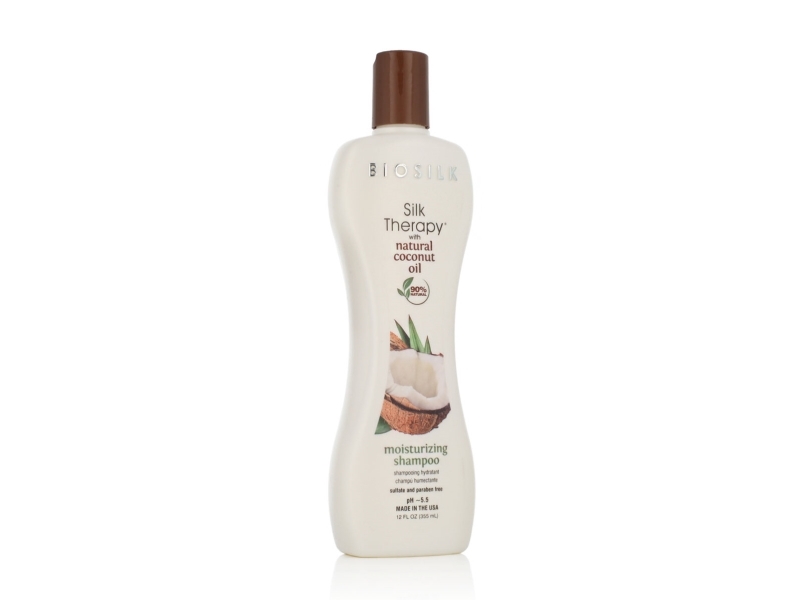 Biosilk Silk Therapy Bio-Kokosnussöl Feuchtigkeitsspendendes Shampoo 355 Ml