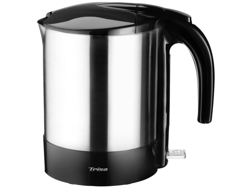 Trisa Comfort Boil W4875, 1,7 L, 2200 W, Sort, Satin Stål, Rustfrit Stål, Vandmåler, Overophedningsbeskyttelse