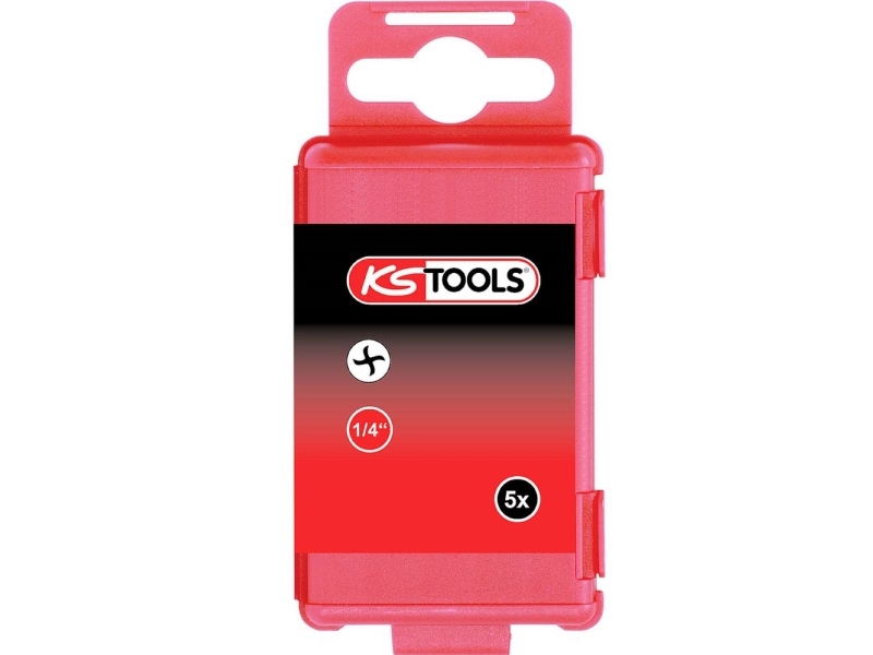 Torq-Bits Ks Tools 911.7716 S2-Stål Forniklet E 6.3 5 Stk