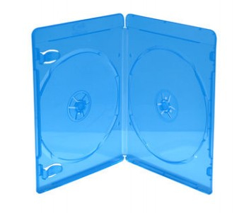 Mediarange Box39-2-50, Blu-Ray Etui, 2 Diske, Blå, Transparent, Plast, 7Mm, Støvresistent, Ridseresistent, Stødresistent