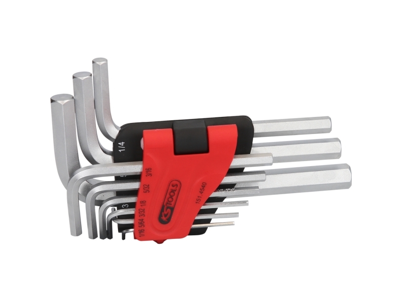 KS Tools 151.4540, 9 stk, Krom-vanadium-stål, DIN ISO 2936, 434 g | Verktyg & Verkstad - Skruvmejsel - Sexkantnycklar | GameStuff