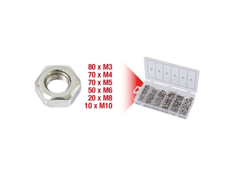 Ks Tools 970.0450 9700450 Mutternsortiment Din 934 1 Stück