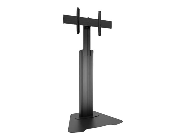 Chief Fusion Large Height-Adjustable Floor Stand Display Mount - For Displays 42-86 - Black - Stativ - for fladt panel - sort - skærmstørrelse: 40-80 - gulvstående