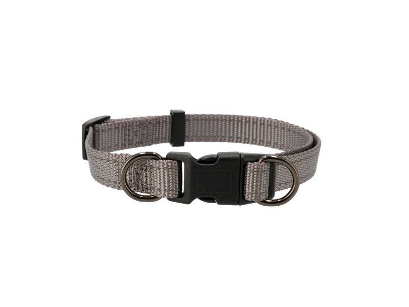 Dogman Nylonhalsband Iris Ställbart Grå | Sällskapsdjur - Hund - Hundhalsband | GameStuff