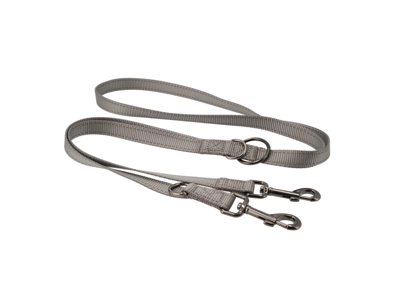 Dogman Nylonkoppel Iris Multi Grå 200cm | Sällskapsdjur - Hund - Hundkoppel | GameStuff