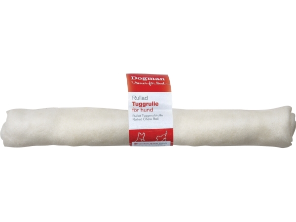 Dogman Tyggestang Rullet Uemballeret Hvid 30Cm 30Cm