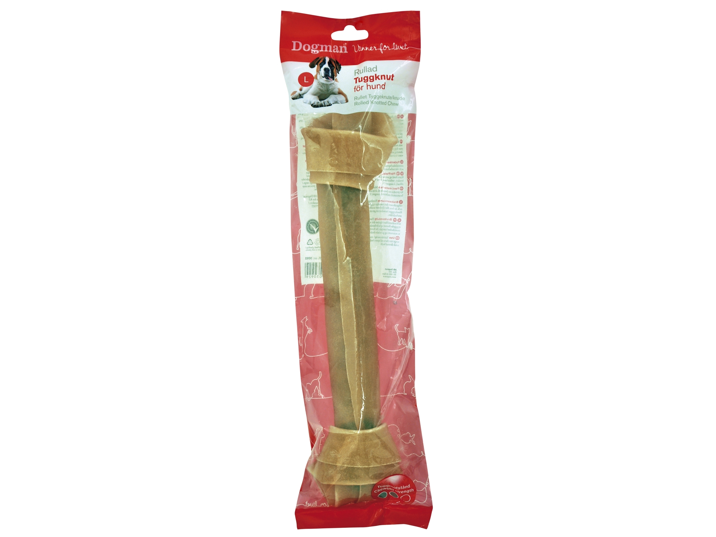 DOGMAN Tyggeknude rullet L 30cm