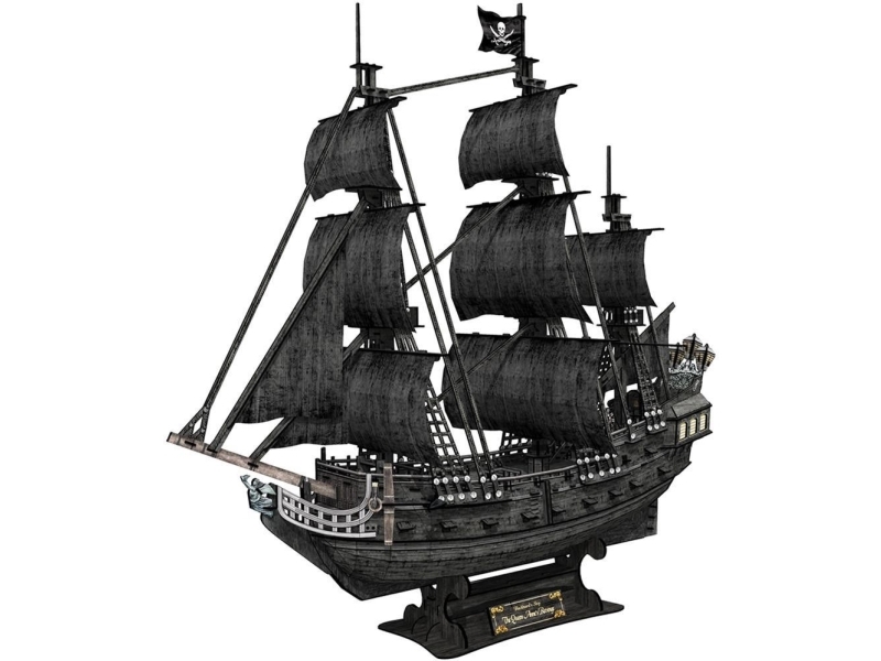 3D Puzzle Pirate Ship Queen Anne's Revenge - Xl 308 El. Set - T4018h