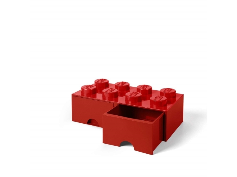 Lego Brick Skuffe 8 Rød