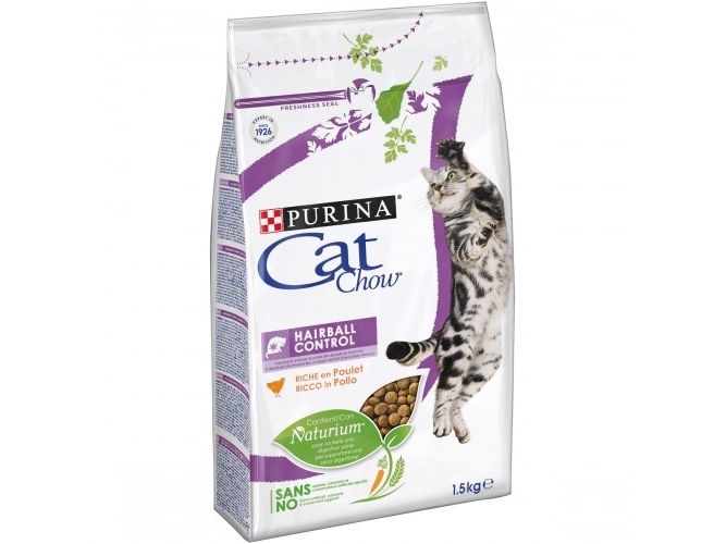 Purina Cat Chow Hairball Controll Katzentrockenfutter 1,5 Kg Adult Huhn