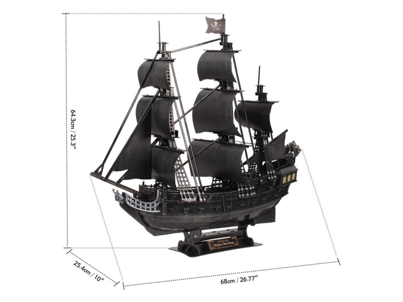 CUBICFUN 3D dėlionė Piratų laivas „Karalienė Ana“