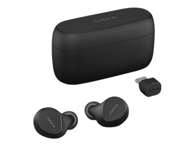 Jabra Evolve2 Buds Uc - Ægte Trådløse Øretelefoner Med Mik. - I Øret - Bluetooth - Aktiv Støjfjerning - Usb-C Via Bluetooth Adapter - Støjisolerende