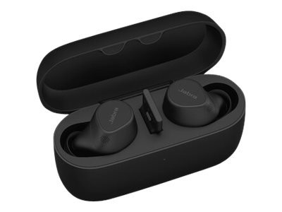 Jabra Evolve2 Buds Uc - Ægte Trådløse Øretelefoner Med Mik. - I Øret - Bluetooth - Aktiv Støjfjerning - Usb-A Via Bluetooth Adapter - Støjisolerende