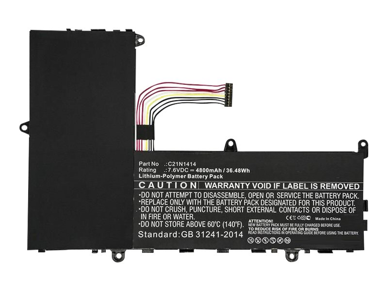 Coreparts - Batteri Til Bærbar Computer - Litium-Polymer - 4800 Mah - 36.5 Wh - Sort - For Asus Eeebook X205ta