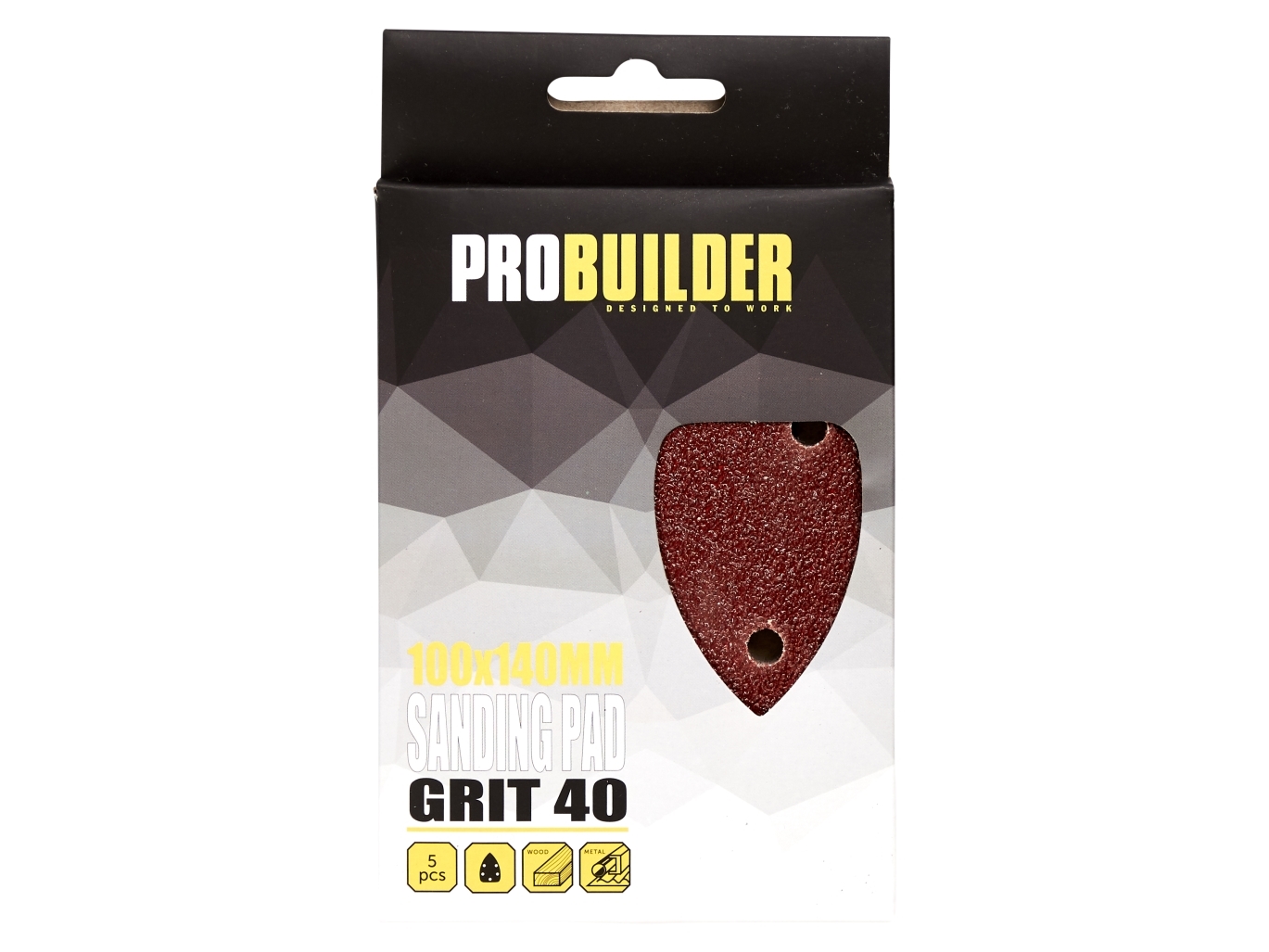 PROBUILDER - SANDPAPIR T/SLIBEMUS K40 5STK | Elverktyg - Tillbehör - Tillbehör till Slipmaskin | GameStuff