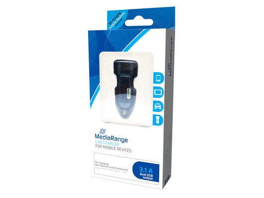 Mediarange Mrma103, Auto, Usb, Schwarz, Silber