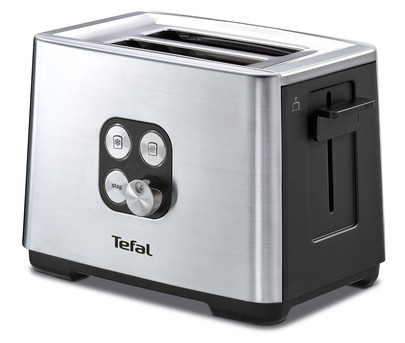 Tefal Equinox Tt420d, 2 Scheibe(N), Schwarz, Edelstahl, Edelstahl, Tasten, Drehregler