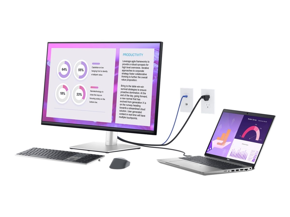 Dell P3223QE - LED-skærm - 31.5 - 3840 x 2160 4K @ 60 Hz - IPS - 350 cd/m² - 1000:1 - 5 ms - HDMI, DisplayPort, USB-C - med 3 years Advanced Exchange Service - Disti SNS