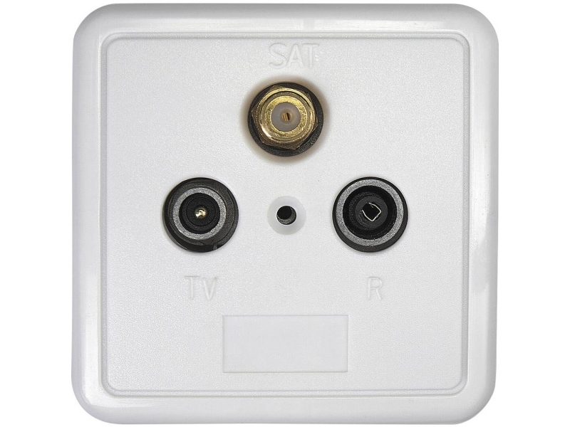 Axing Ssd 2-10, Sat + Tv + Radio, Weiß, 78 Mm, 44 Mm, 78 Mm