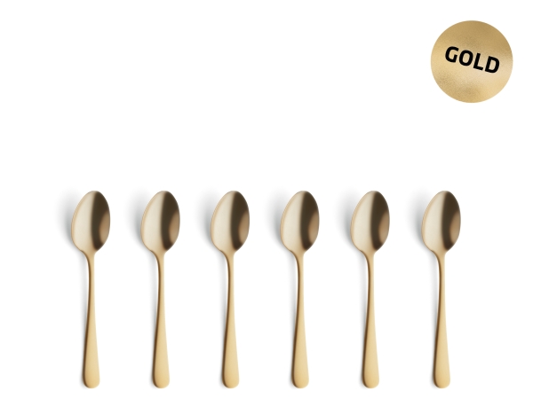 Amefa Dessertlöffel 1410 Trend 6 Stk Gold (Set Für 6 Personen)