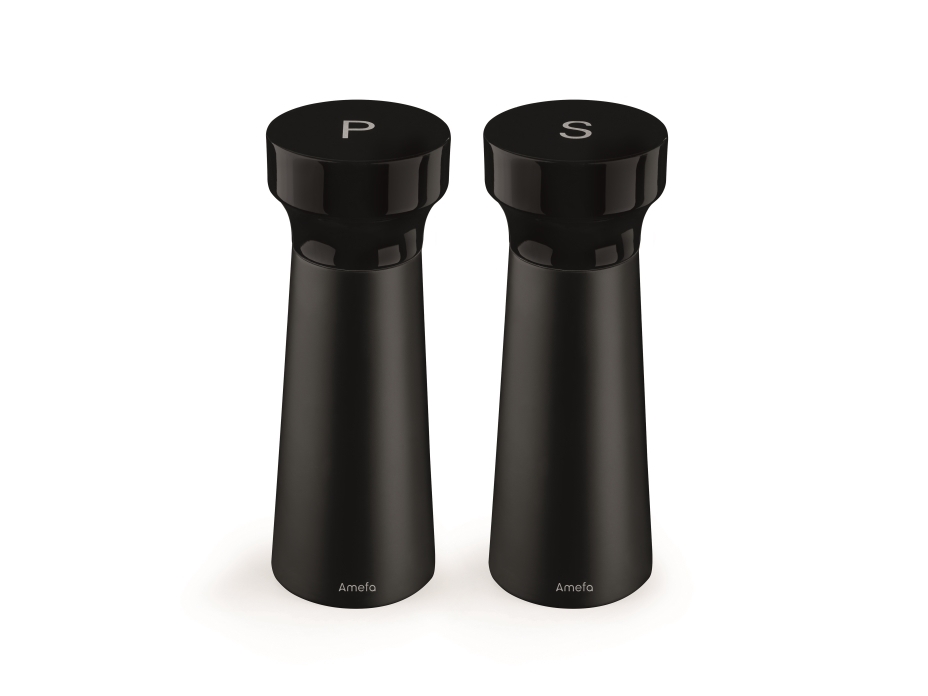 Modern Shade - 2 Piece Pepper&Salt Mills Set Black 15Cm -Gift Box
