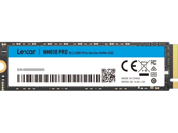 Lexar Nm610 Pro Ssd 1Tb M.2 2280 Pci-E X4 Gen3 Nvme (Lnm610p01t-Rnnng)