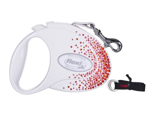 Flexi Hundeleine Glam Splash Orient Weiß 5 M