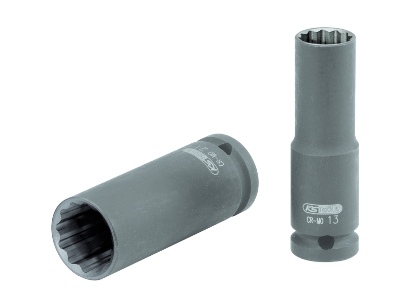 Ks Tools 515.0976, Krafttop, 1 Hoved(Er), 1/2", Krom Molybdæn, 27 Mm, 85 Mm