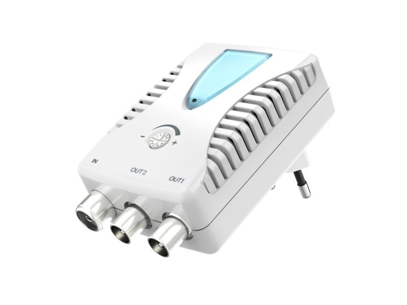 Produktfoto för Hama 00205228, 40 - 862 GHz, 13 dB, Vit, Coax, F