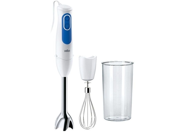 Braun Multi Quick 3, Nedsænkning Blender, 0,6 L, 700 W, Blå, Hvid