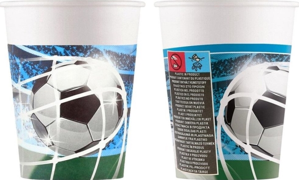 Godan Pappbecher Fußball 200Ml 8Stück