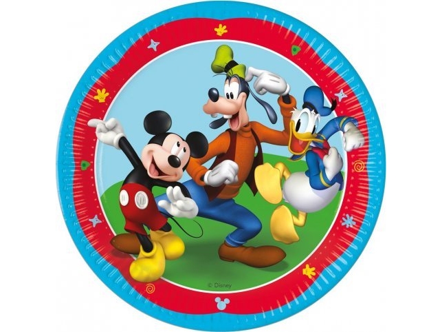 Godan Pappteller Mickey 23Cm 8St