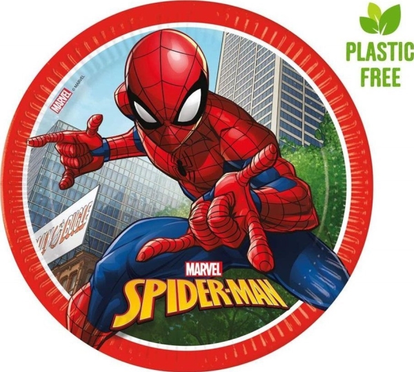 Godan Spiderman Pappteller 23Cm 8Stück