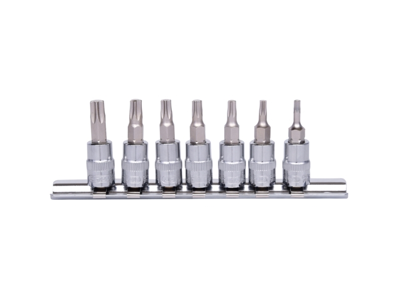 Ks Tools 918.1558, 7 Stk, Torx, T10,T15,T20,T25,T27,T30,T40, Krom-Vanadium-Stål, 160 G