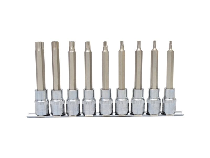 Ks Tools 918.1890, 9 Stk, Torx, T20,T25,T27,T30,T40,T45,T50,T55,T60, 11 Cm, 1,5 Kg