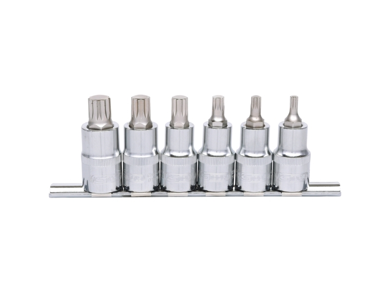 Ks Tools 918.1349, Steckschlüssel-Satz, 1/2 Zoll, Metrisch, 6 Kopf/Köpfe, M10,M12,M14,M5,M6,M8, Chrom-Vanadium-Stahl