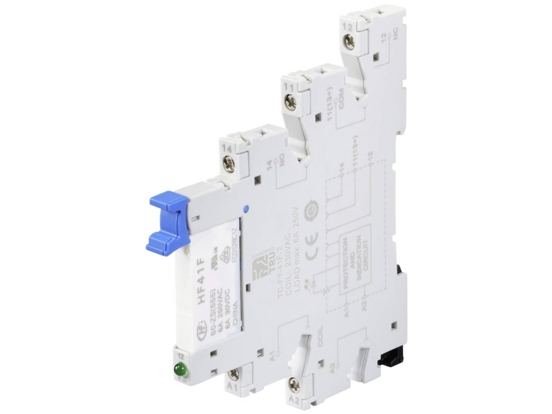Tru Components Tc-Fy-41F-2 230V Industrirelæ Nominel Spænding: 230 V/Ac Brydestrøm (Max.): 6 A 1 X Brydekontakt, 1 X Sluttekontakt 1 Stk