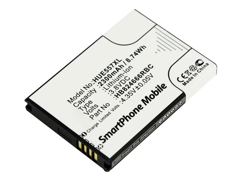 Coreparts Mobx-Hu-Bat0036, Huawei, Huawei Mobile Hb824666rbc, Schwarz, Weiß, 3,7 V, Standard, 46 Mm