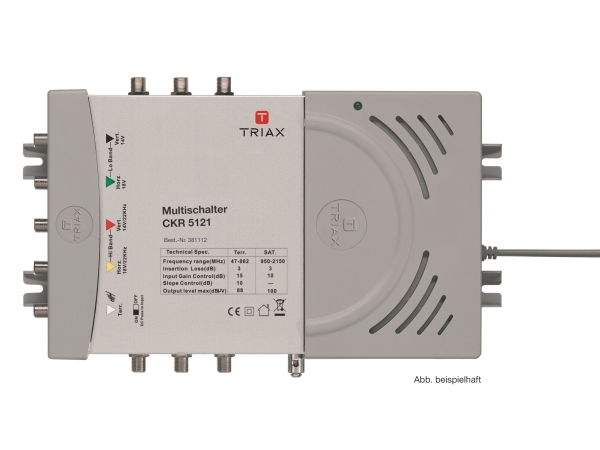Triax CKR 5161, 16 utgångar, 950 - 2150 Mhz, 47 - 862 Mhz, 950 - 2150 Mhz, 47 - 862 Mhz, 3 dB | EL Artiklar - Antenn - Antenn splitter | GameStuff
