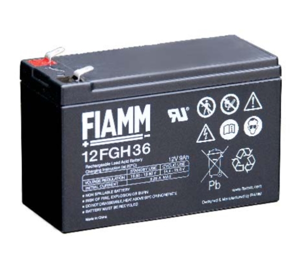 FIAMM 12FGH36, 12 V, 1 styck, Svart, 9 Ah, 5 År, 2,8 kg | Datorer & Surfplattor - UPS - Utbytesbatterier | GameStuff