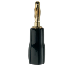 Inakustik 00814841, 4Mm Banana, Schwarz, Rot, Männlich, Gerade, Gold, 10 Mm²